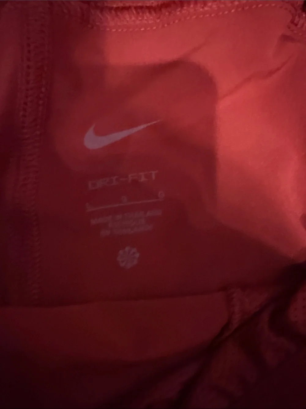 Nike Men’s Red Athletic Training Shorts with White Swoosh